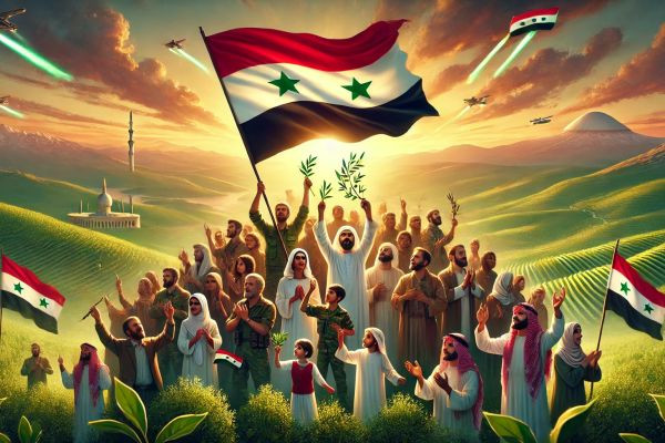 "**الحرية تُزهر من جديد في أرض الشام**"