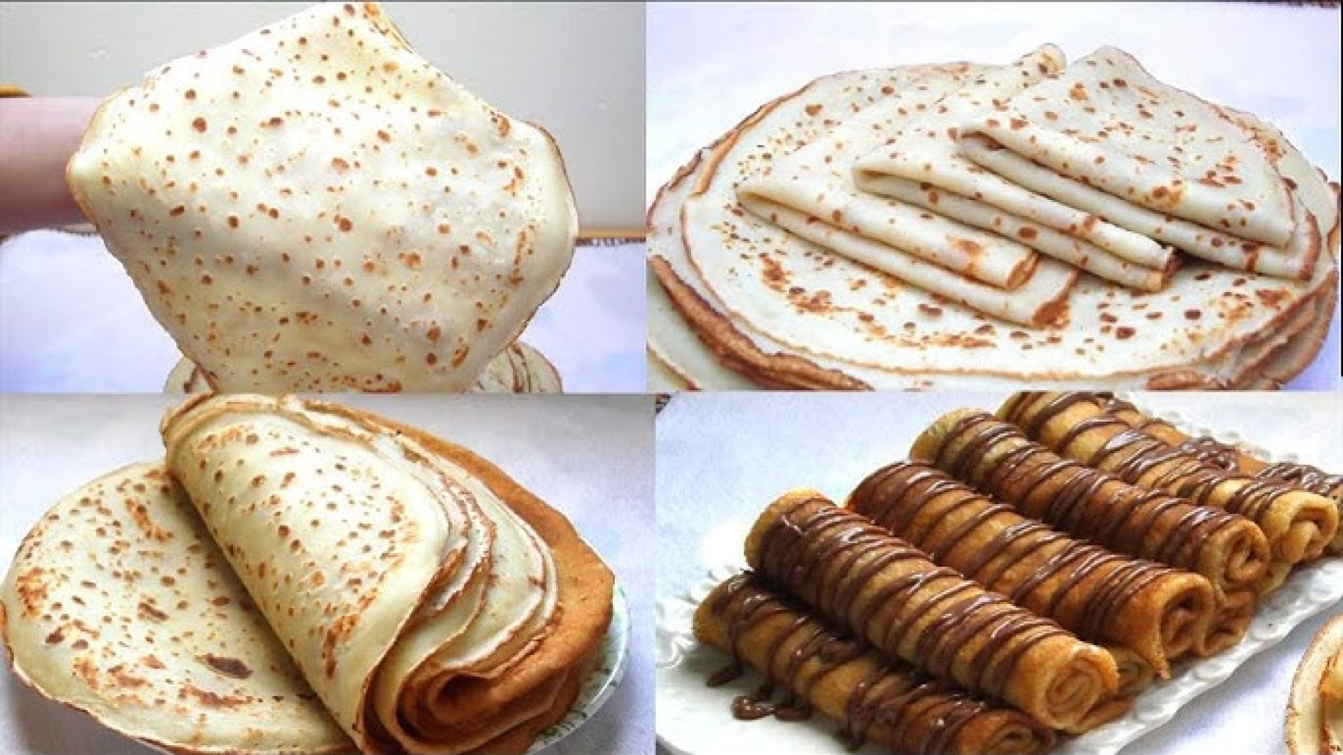⁣كريب حلو و راااائع في المذاق غي ب ٢ بيضات 😍😍😍😍