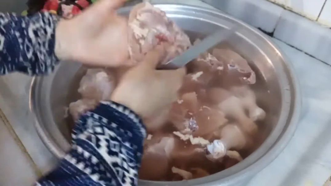 جربي الطحينية بتنظيف الدجاج مش رح تندمي الزفره كلها طارت