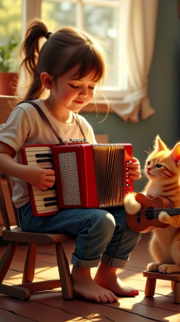 Playing with the cat
